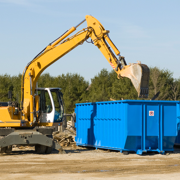 what size residential dumpster rentals are available in Steen